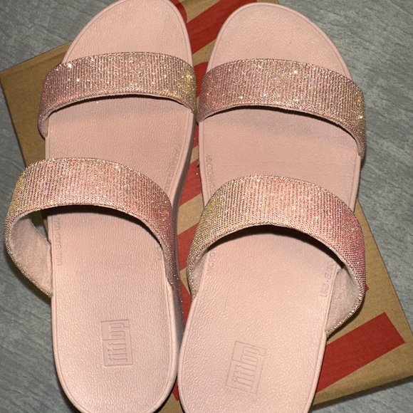 Fitflop Rose Gold Slides - Picture 3 of 6